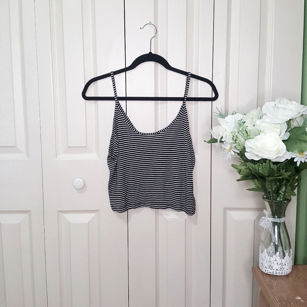 H&M Striped crop top